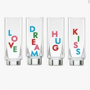 KATE SPADE shot glass set of 4